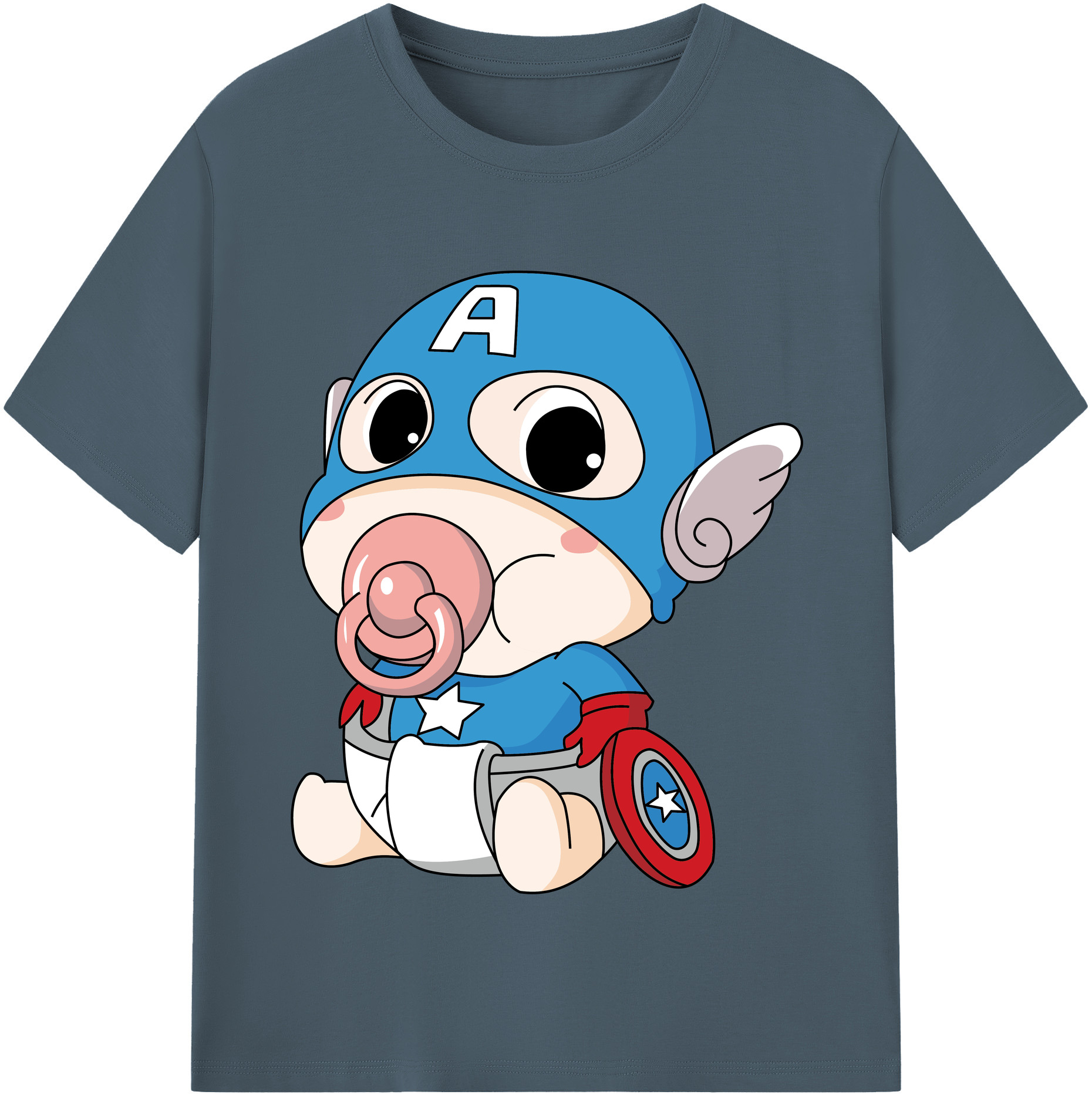 （画像用） アベンジャーズ The Avengers 綿100％半袖Tシャツ（フロントプリント）